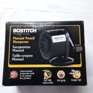 Bostitch Black Manual Pencil Sharpener